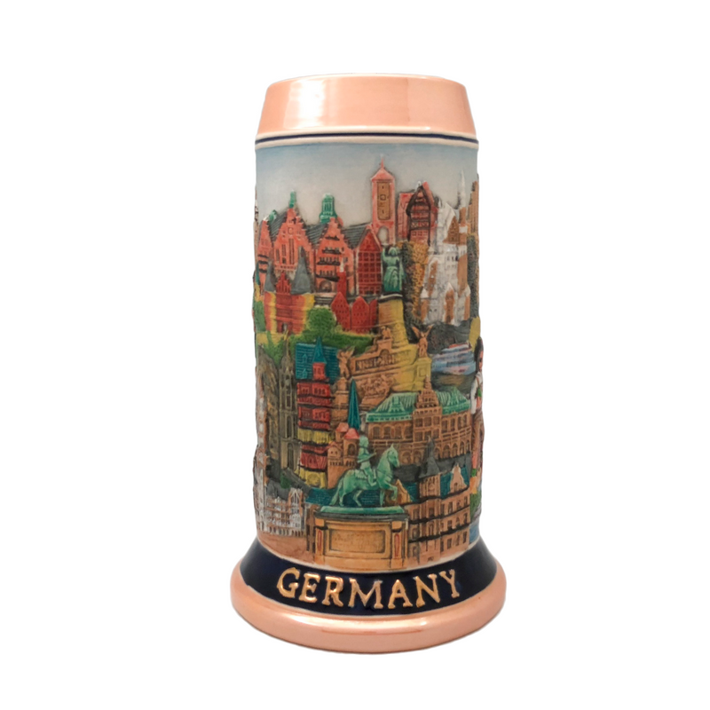 Landmarks Across Germany 1L Colorful German Beer Stein