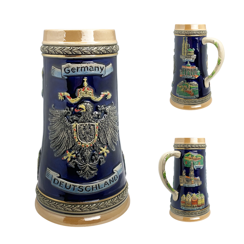 Deutschland Germany Eagle Deluxe Ceramic Beer Stein