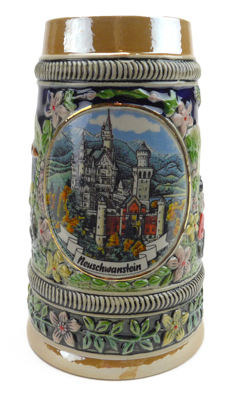 Mini Ludwig's Beer Stein Shot Glass - Alcohol, Barware, Ceramics, Collectibles, Drinkware, German, Germany, Home & Garden, Ludwigs Castle, Miniatures, Multi-Color, PS- Oktoberfest Party Favors, PS-Party Favors, Shot Glasses, Shots-Ceramic, Tableware, Top-GRMN-A - 2