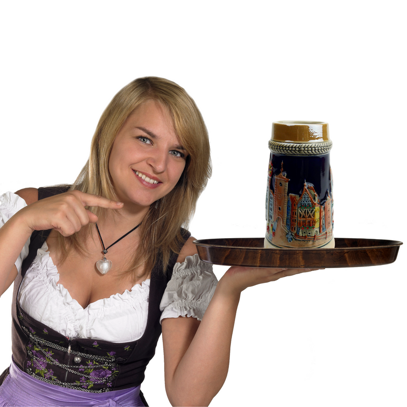 Village Collectible German Beer Stein