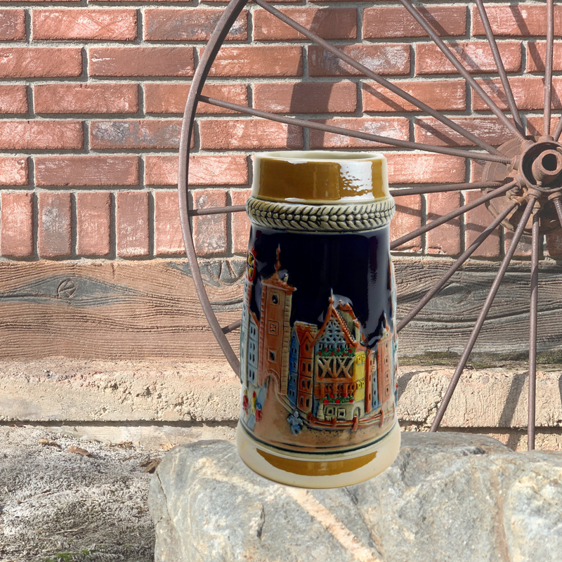 German Village Street  .8L Beer Stein