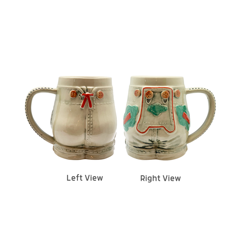 Lederhosen Ceramic German Beer Stein