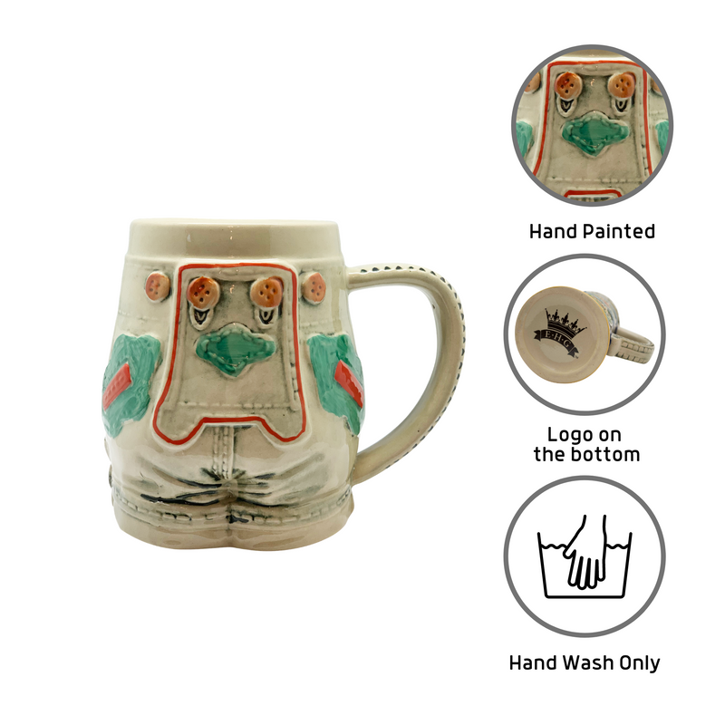 Lederhosen Ceramic German Beer Stein