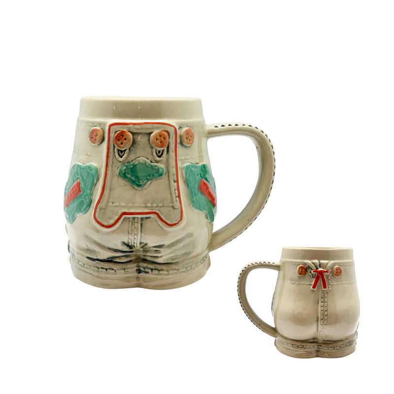 Lederhosen Ceramic German Beer Stein