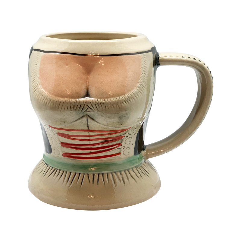 German Lady in Dirndl Ceramic Beer Stein