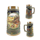 Spring in Germany Beer Stein .55 Liter Embossed Ceramic
