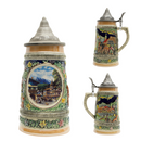 Summer in Germany Beer Stein .55 Liter with Metal Lid
