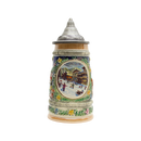 Winter in Germany Beer Stein .55 Liter with Metal Lid