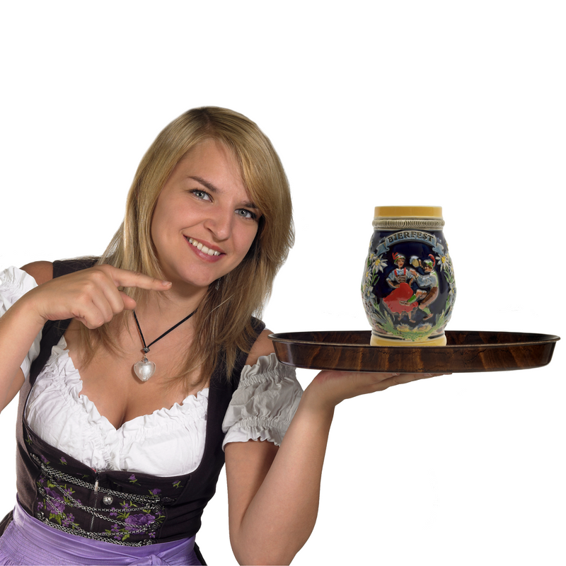 Engraved "Bier Fest" German Beer Stein