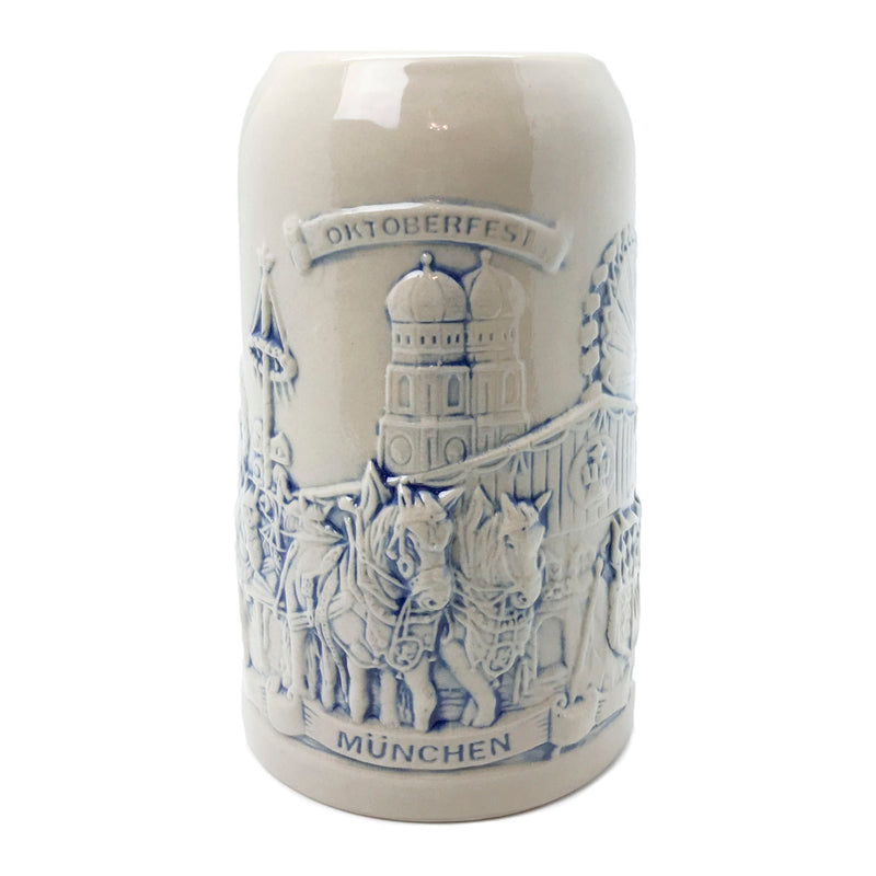 Stoneware Munich Beer Wagon 1L Stein -1