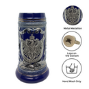 Deluxe Relief Eagle Medallion German Beer Stein