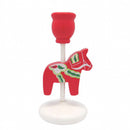 Swedish Dala Horse Wooden Candle Holder Decorated - Below $10, Candle Holders, Candles, CT-150, Dala Horse, Decorations, Home & Garden, PS-Party Favors, Scandinavian, swedish, Votive