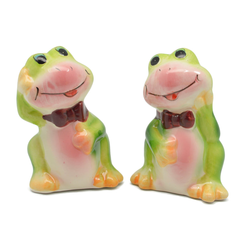 Animal Salt & Pepper Shakers Frogs Basket