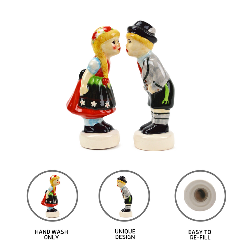 Ceramic Salt & Pepper Shakers German Couple