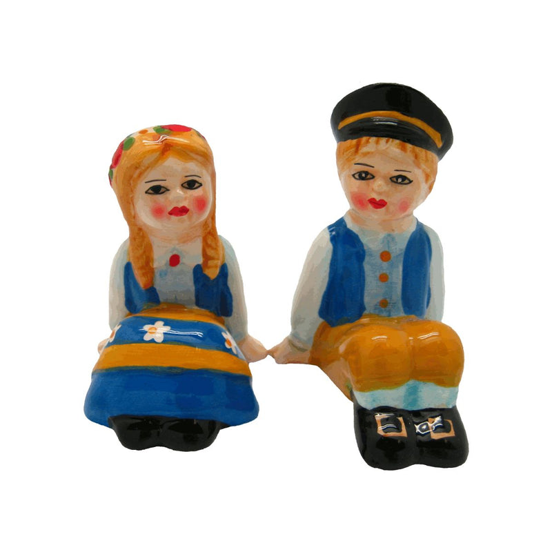 Vintage Salt & Pepper Shakers Swedish Sitting Couple