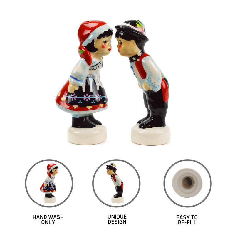 Ceramic Salt & Pepper Czech Couple