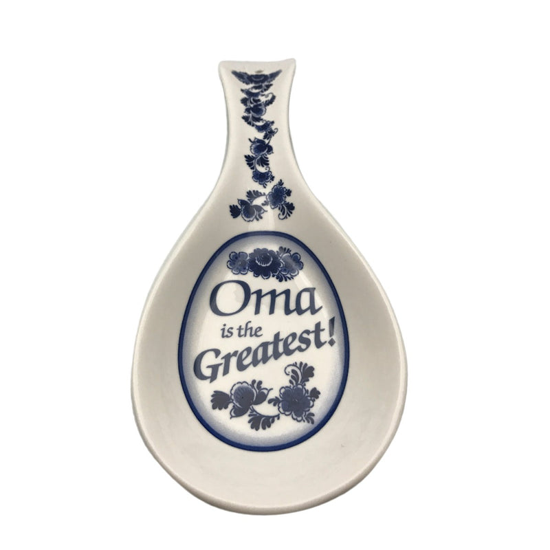 German Oma Ceramic Spoon Rest