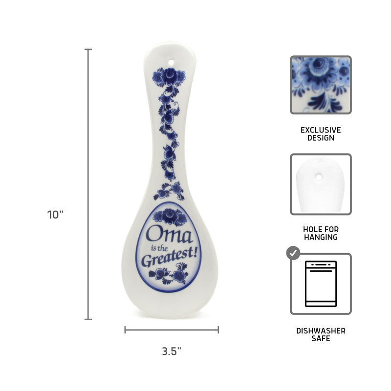 German Oma Ceramic Spoon Rest