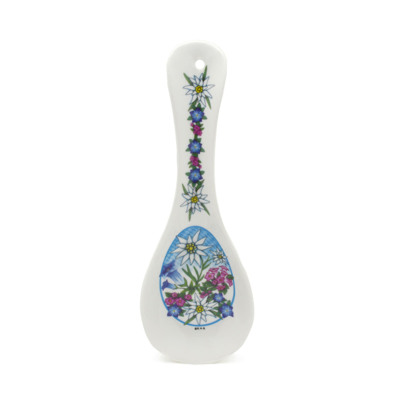 Edelweiss Flower Ceramic Spoon Rest