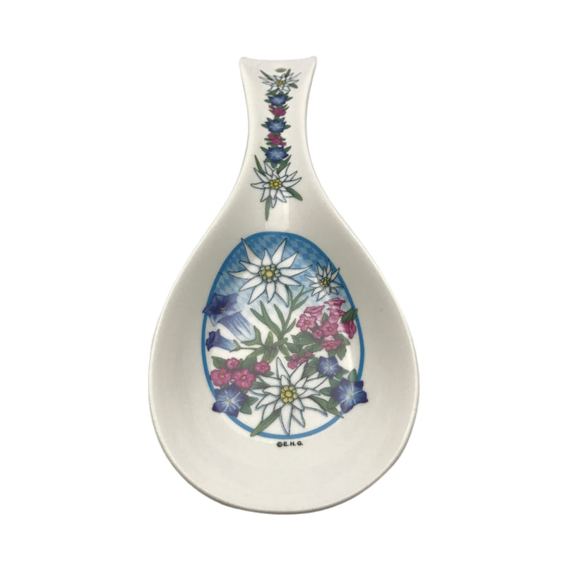 Edelweiss Flower Ceramic Spoon Rest