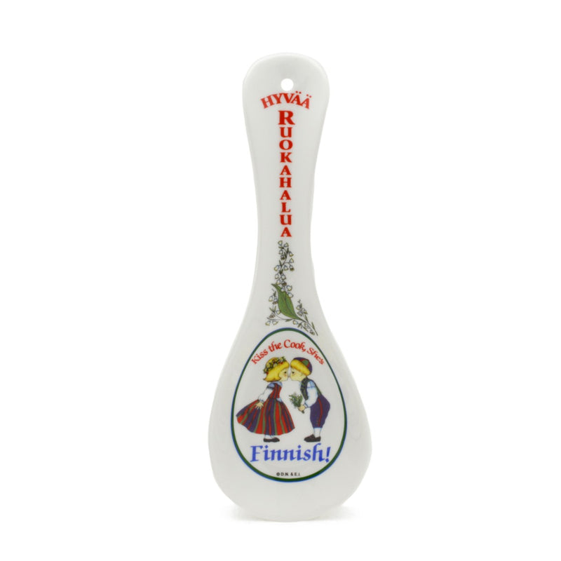 Kitchen Spoon Rest Finnish Gift Hyvaa Roukahalua