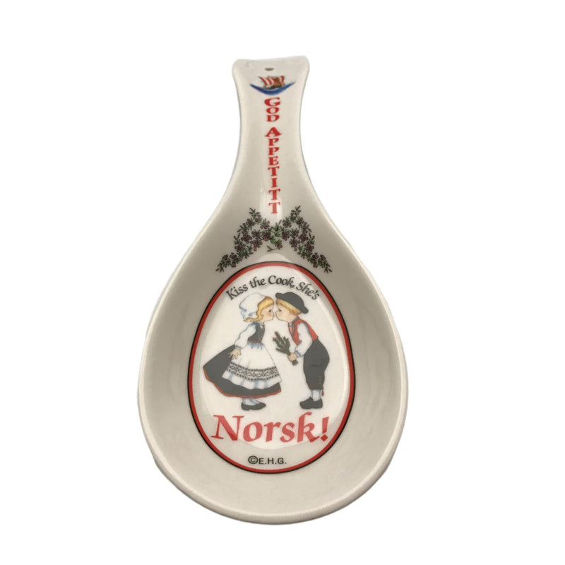 Kitchen Spoon Rest Norwegian Gift God Appetitt