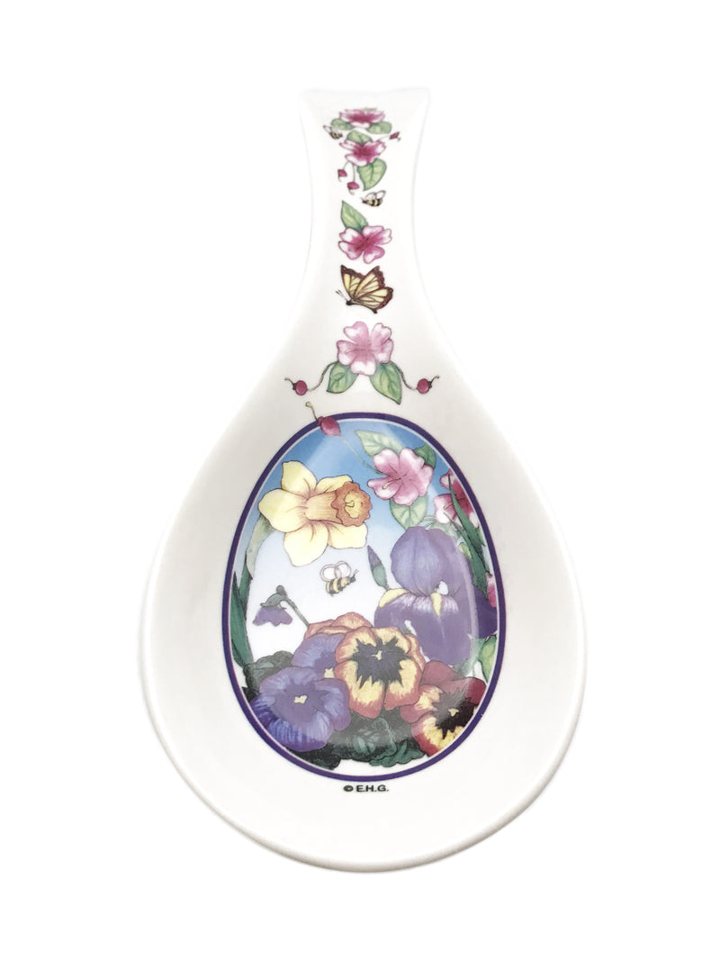 European Spring German Ceramic Spoon Rest - European, General Gift, Kitchen Decorations, New Products, NP Upload, Spoon Rests, Under $10, Yr-2015 - 2