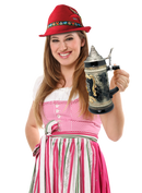 Black Ceramic Stein Mug with Bayern Germany Coat of Arms Engraved Metal Medallion and Ornate Metal Lid