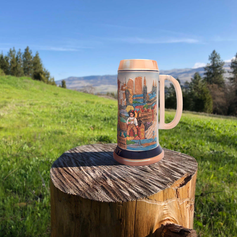 Landmarks Across Germany 1L Colorful German Beer Stein