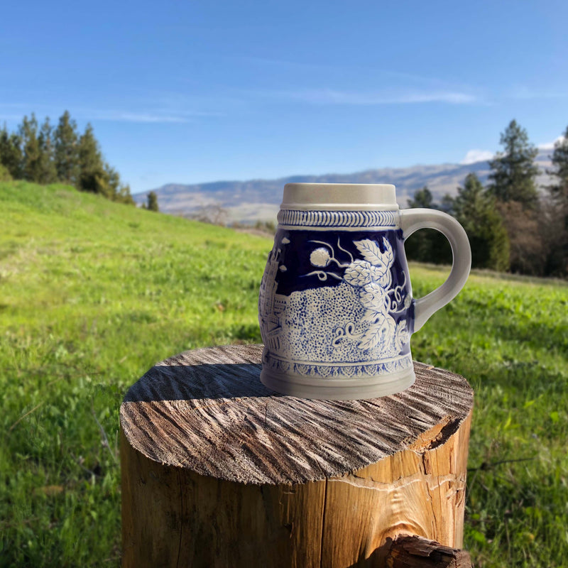 Cobalt Blue Landmarks of Berlin .8L German Beer Stein