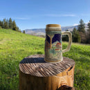 German Cuckoo Clock & Waterwheel Beer Stein
