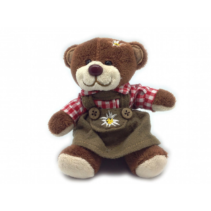 German Girl Teddy Bear w/ Red Shirt