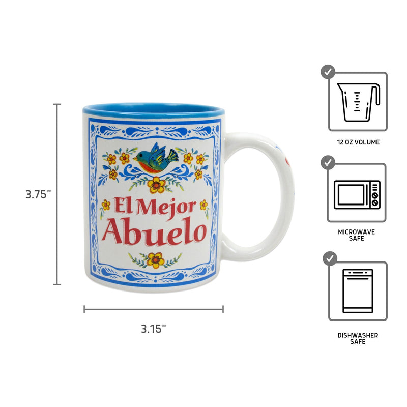 Abuelo Gift Idea Unique Coffee Mug  "El Mejor Abuelo"