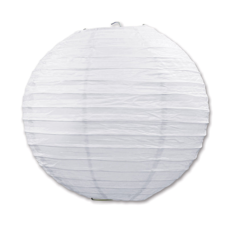 White Oktoberfest Paper Lanterns - Below $10, Oktoberfest, Paper, PS- Oktoberfest Decorations, PS- Oktoberfest Essentials-All OKT Items, PS- Oktoberfest Hanging Decor, White