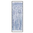 Silver Metallic Table Skirting Decoration - $10 - $20, Foil, Oktoberfest, PS- Oktoberfest Decorations, PS- Oktoberfest Essentials-All OKT Items, PS- Oktoberfest Hanging Decor, PS- Oktoberfest Table Decor, Silver, Tableware - 2 - 3