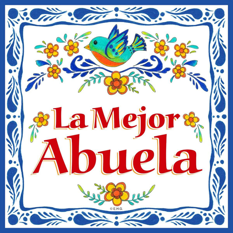 "La Mejor Abuela Gifts" Decorative Spanish Kitchen Tile