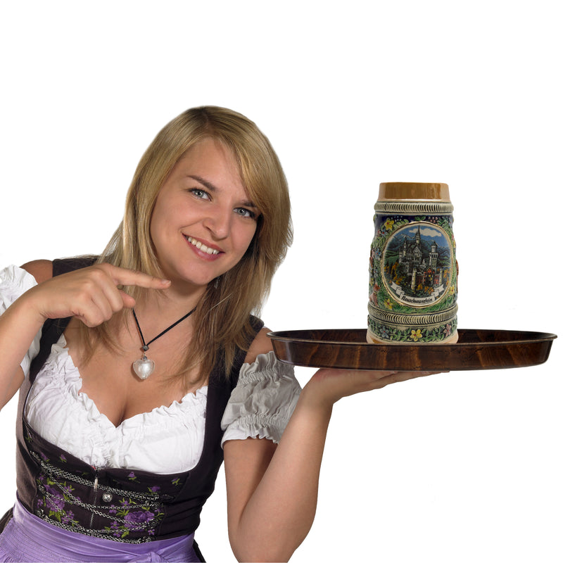 Neuschwanstein Ludwigs Castle German Beer Stein 0.55L