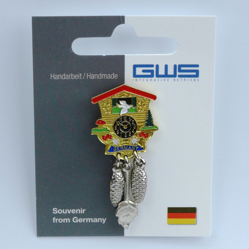 Cuckoo Clock German Hat Pin - Apparel-Costumes, CT-540, German, Germany, Hat Pins, PS-Party Favors, PS-Party Supplies, Top-GRMN-B - 2 - 3