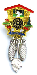 Cuckoo Clock German Hat Pin - Apparel-Costumes, CT-540, German, Germany, Hat Pins, PS-Party Favors, PS-Party Supplies, Top-GRMN-B - 2 - 3