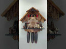 Eight Day Musical Cuckoo Clock Cottage with Beer Drinker and Moving Waterwheel