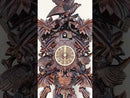 Eight Day Cuckoo Clock with Hand-carved Leaves, Birds, and Bird Nest with Chicks