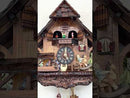 One Day Musical Cuckoo Clock Cottage with Boy on Rocking Horse, Moving Waterwheel, and Dancers