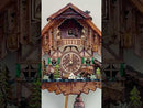 Eight Day Cuckoo Clock Cottage with Bears and Pine Trees