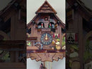One Day Musical Beer Drinker Cuckoo Clock with Moving Waterwheel and Dancers