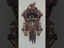 One Day Musical Cuckoo Clock with Hand carved Birds, Leaves, and Nest