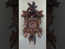 One Day Musical Cuckoo Clock with Hand-carved Birds, Leaves, and Chicks in Nest