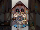 One Day Musical Cuckoo Clock Cottage with Dancers, Woodchopper, and Waterwheel
