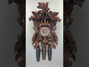 Eight Day Musical Cuckoo Clock with Hand-carved Birds, Leaves, and Chicks in Nest