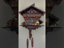 One Day Musical Cuckoo Clock Cottage with Man Chopping Wood and Waterwheel