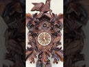 Eight Day Cuckoo Clock with Three Hand-carved Birds and Seven Leaves
